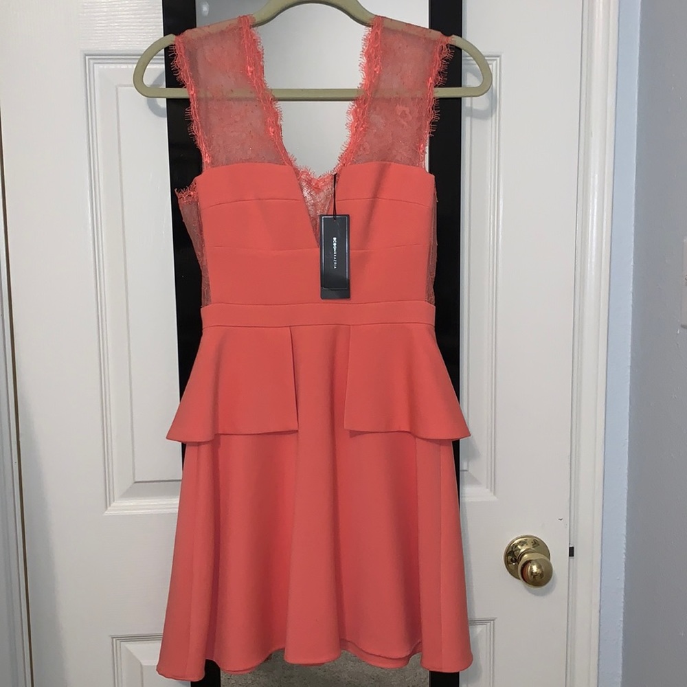 BCBG Max Azria NWT Melon Cocktail Dress. Size 0.
